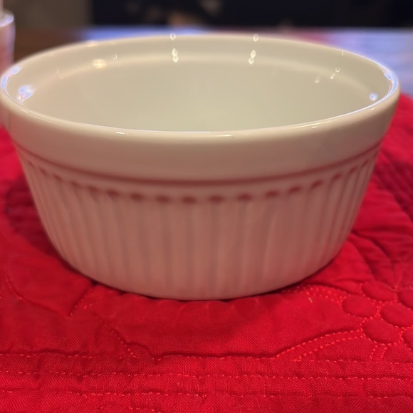 Porcelana Schmidt 5” Ramekins Made in Brazil Porcelain Set of 4 excellent - Picture 2 of 8